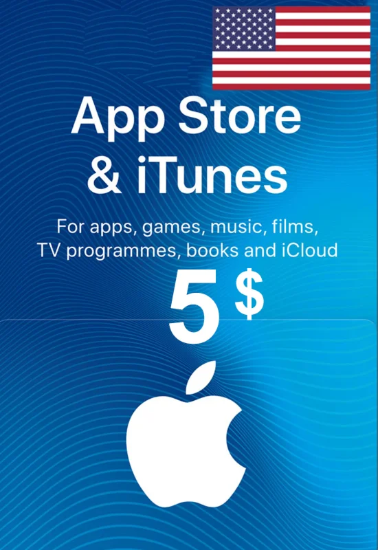 ПОДАРОЧНАЯ КАРТА ITUNES $5 (США) 🔑 — МГНОВЕННО