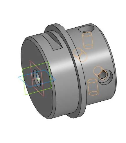 Drawing and 3D model of the part plug 15.03.05.000.000.