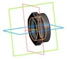 Drawing and 3D model of the nut part in the Kompas 3D p