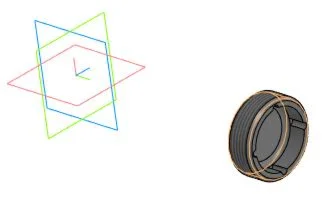 Drawing of a drawing stamp for a cup-type part
