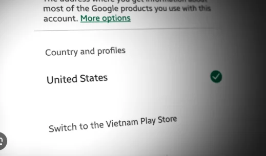 Изменения региона в Google Play Store