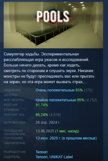 POOLS 2024  АВТОДОСТАВКА STEAM РОССИЯ