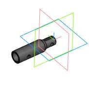 Чертеж и 3D модель детали хвостовик в IL-002-03.02