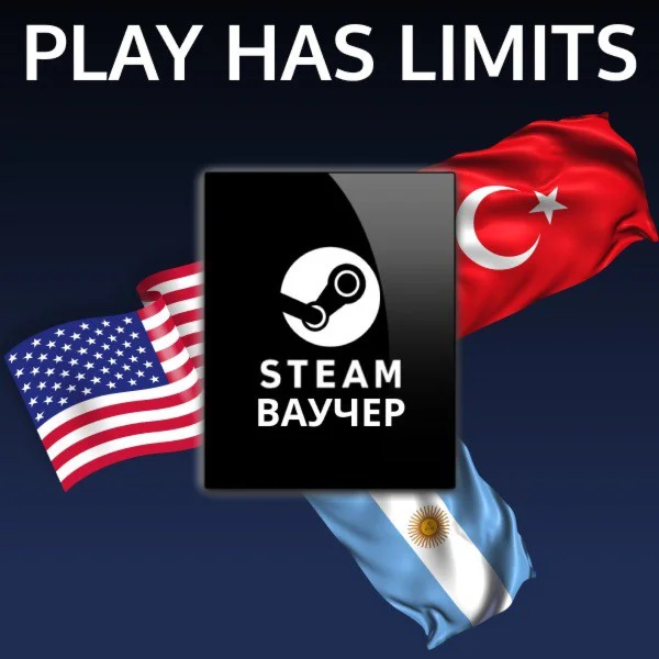  Ваучеры Пополнение STEAM 20-30-50