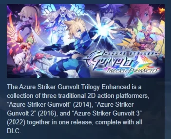 Azure Striker Gunvolt Trilogy Enhanced STEAM РОССИЯ