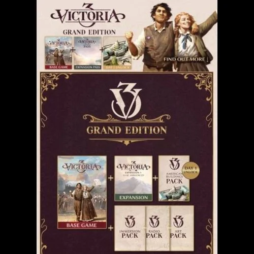 Victoria 3 Grand Edition (PC) Steam Key EUROPE