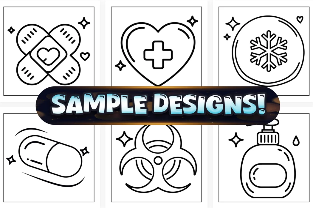 Bold &amp; Easy Medical Girly Coloring Pages – 50+ 🩺💖