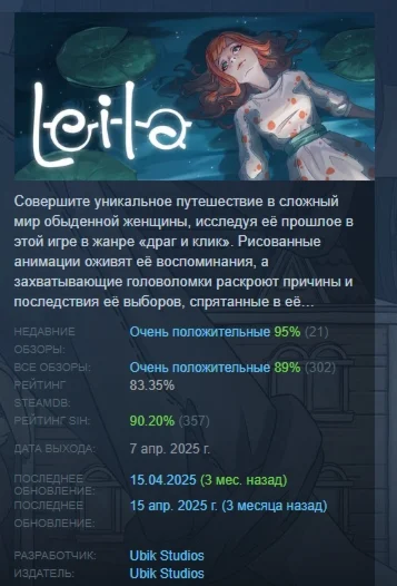 LEILA АВТОДОСТАВКА STEAM РОССИЯ