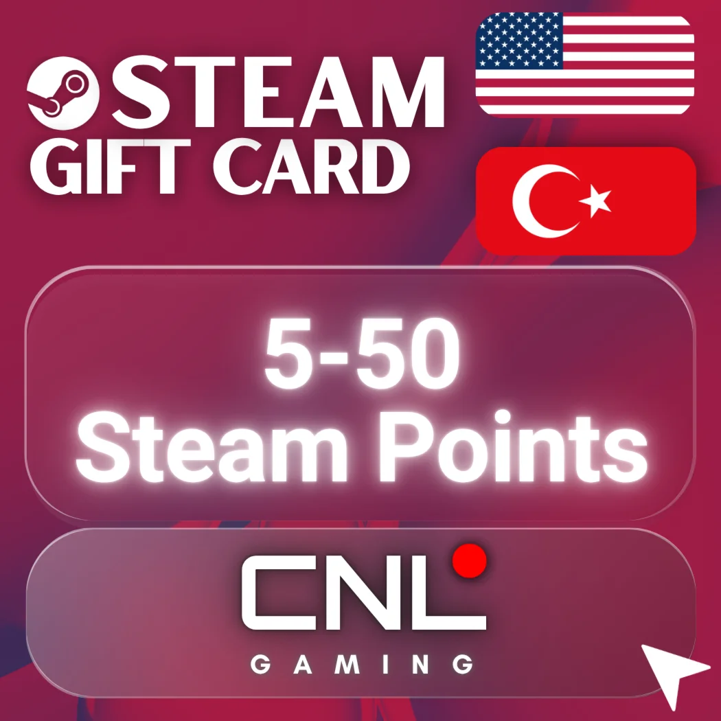 STEAM TURKEY/GLOBAL 5-10-20-50 USD (GIFT CARD)