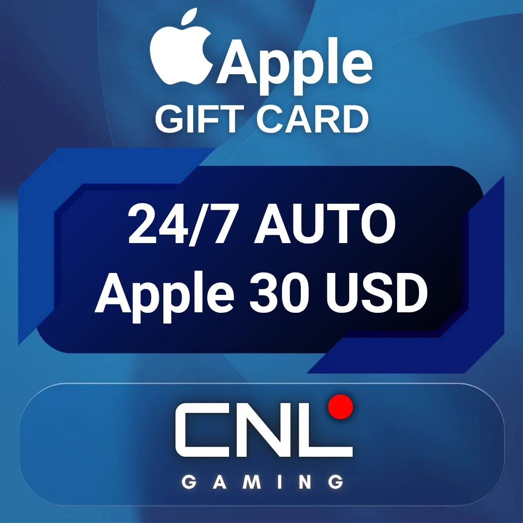 24/7 АВТО | Apple 30 долларов США (подарочная карта)