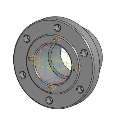 Drawing and 3D model of the glass part 15.03.05.000.000