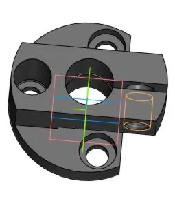 Drawing and 3D model of the part: split bushing in the