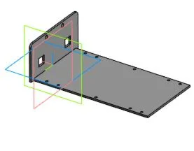 Drawing and model of the part cover PGU1.XXXXXX.010 in