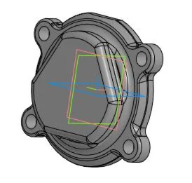 Drawing of the intermediate shaft rear bearing cover