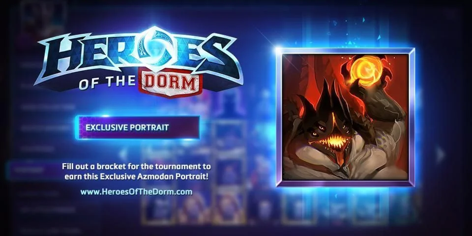 Heroes of the Storm Dorm Azmodan In-Game Portrait CODE