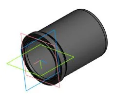 Drawing, 3D model plunger cup 15.02.16.316.05.00.01