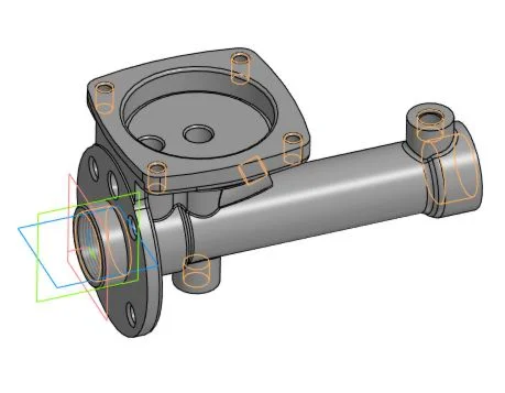 Drawing of the cylinder of the hydraulic vacuum brake b