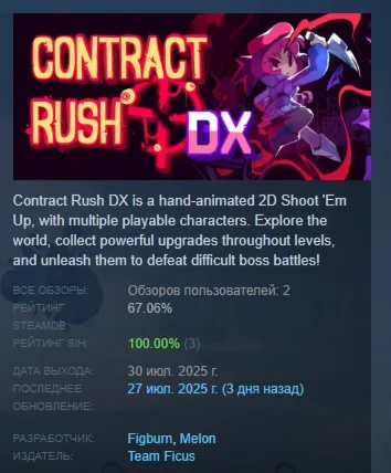 Contract Rush DX АВТОДОСТАВКА STEAM РОССИЯ