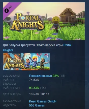 Portal Knights - Emoji Box DLC STEAM РОССИЯ