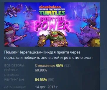 Teenage Mutant Ninja Turtles: Portal Power STEAM РОССИЯ
