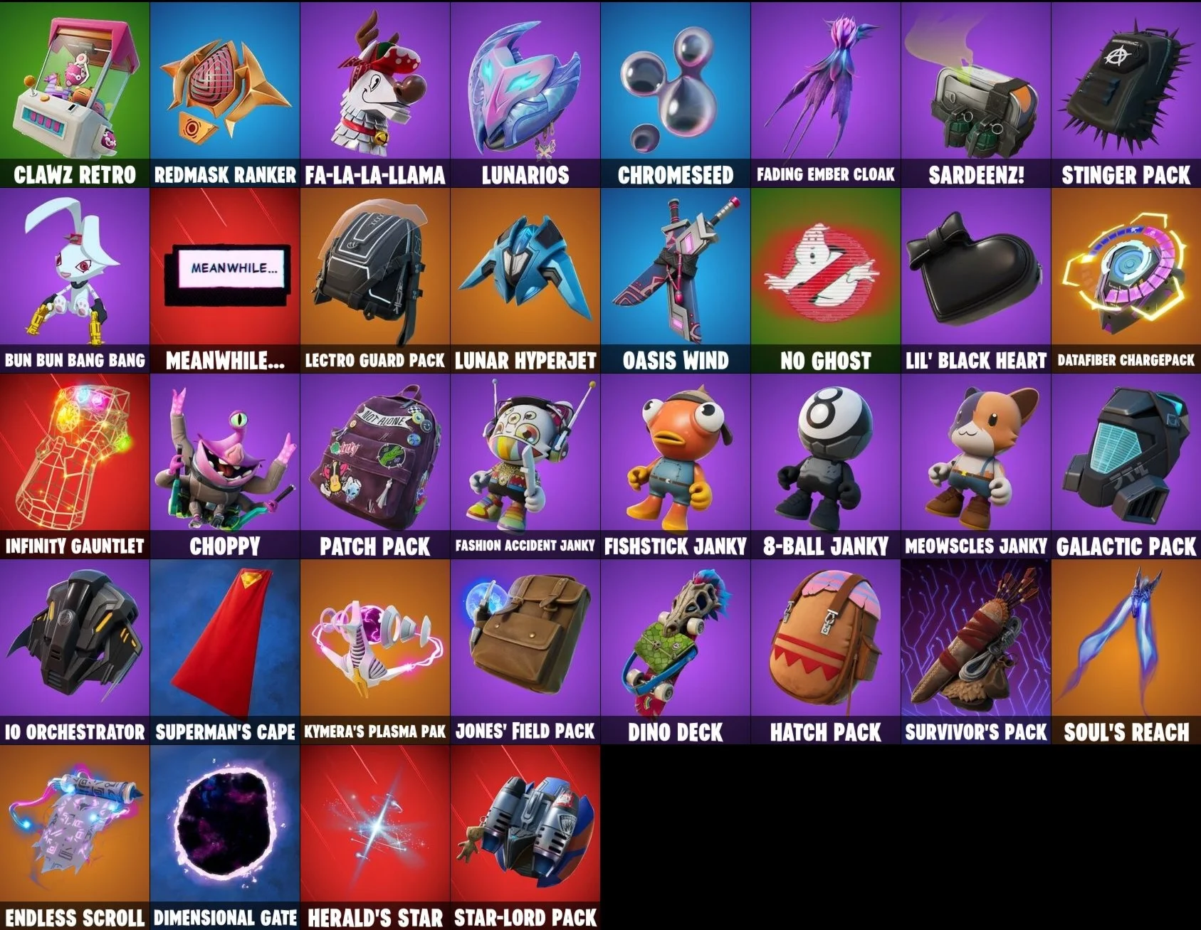 FORTNITE🎮32+ SKINS ACCOUNT |THANOS NEYMAR| + MAIL