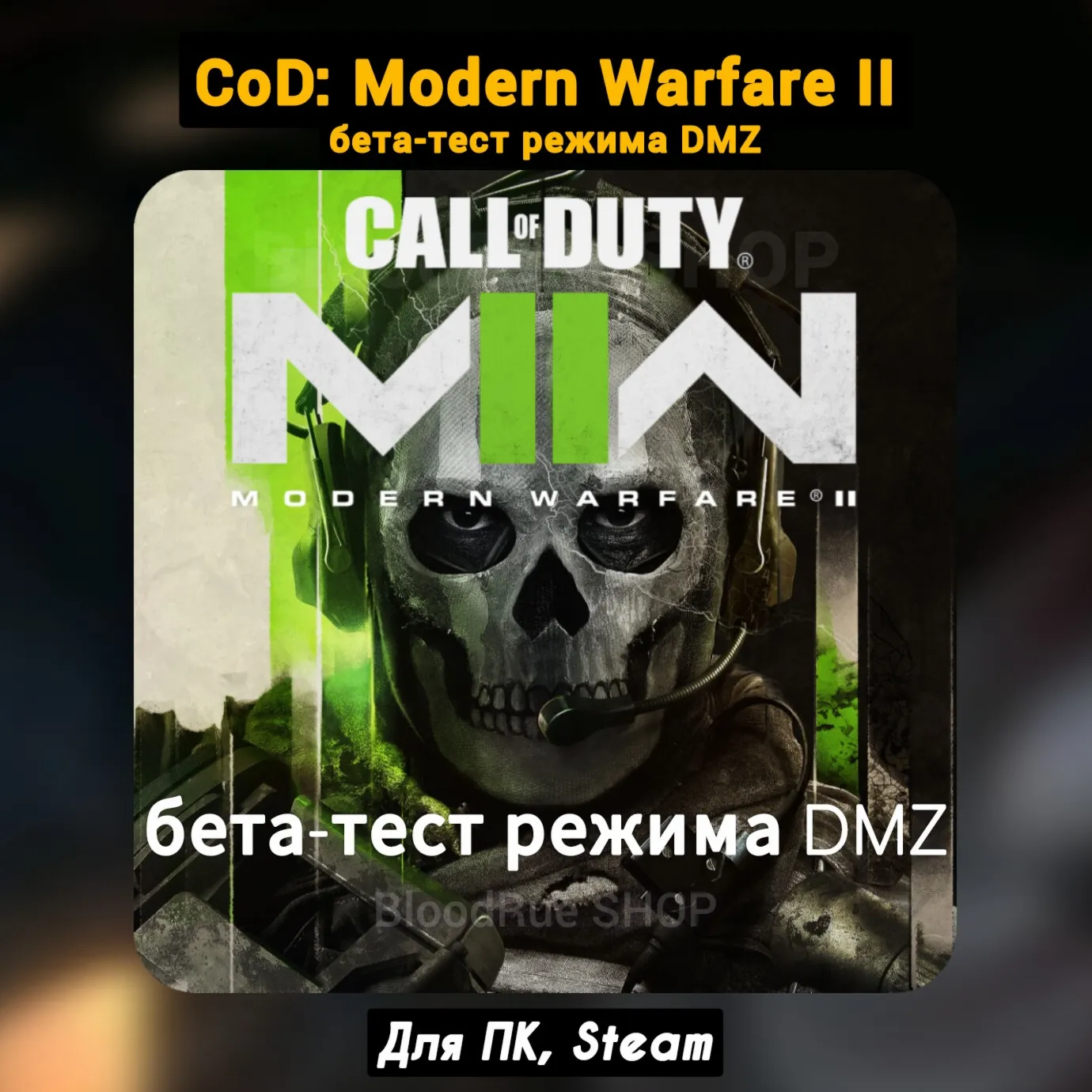 CoD: Modern Warfare II New Acc [beta test DMZ] +Mail digital marketplace offer