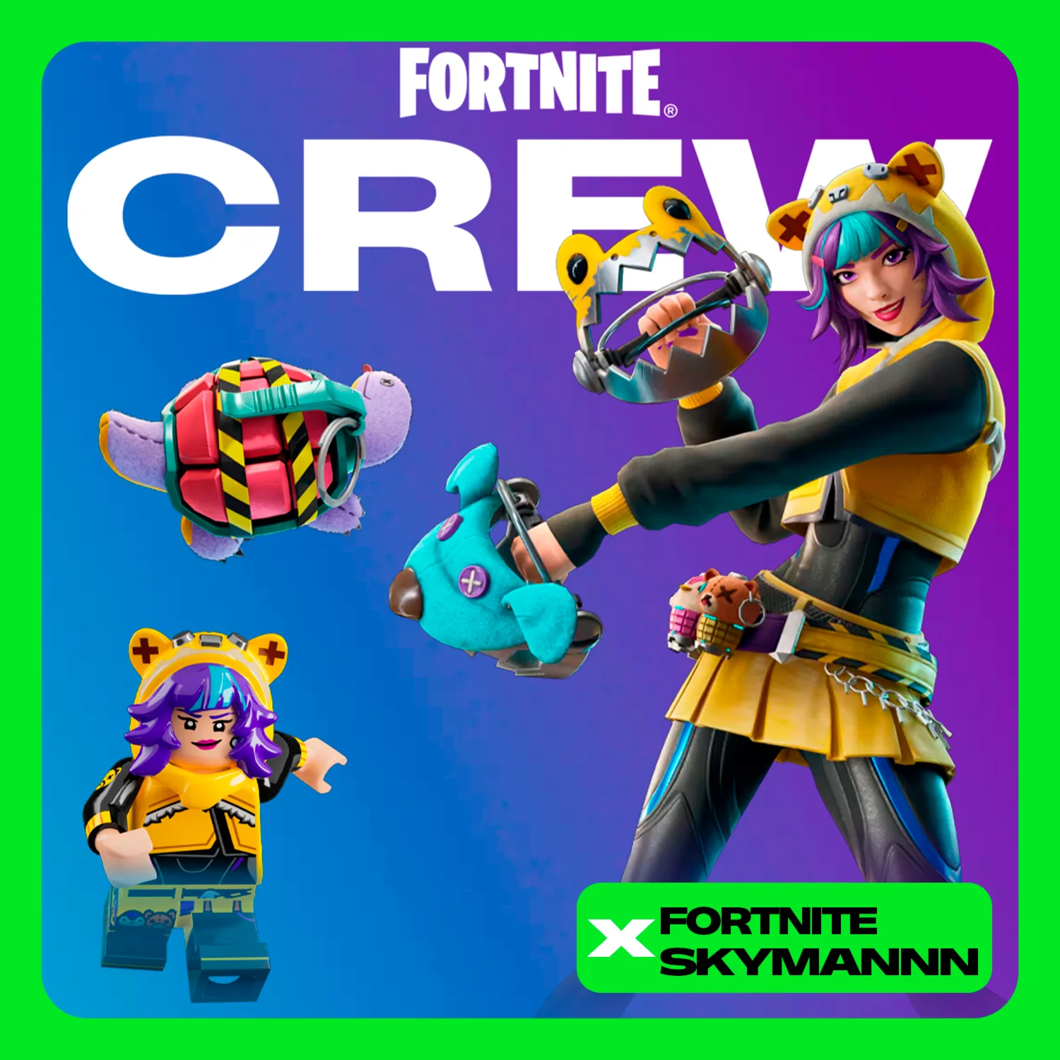 ⚡ FORTNITE Crew (Battle Pass + 1000 V-Bucks) - 1 месяц