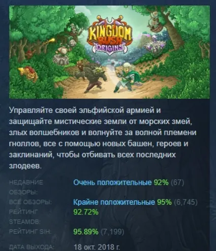 Kingdom Rush Origins - Tower Defense АВТОДОСТАВКА STEAM РОССИЯ