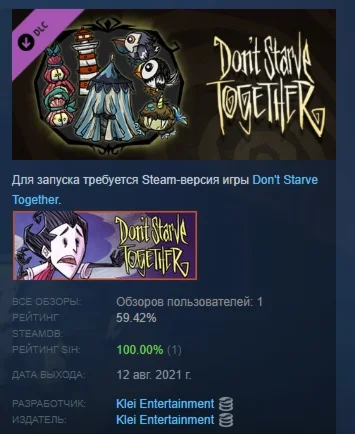 Don't Starve Together: Seaside Chest DLC STEAM РОССИЯ