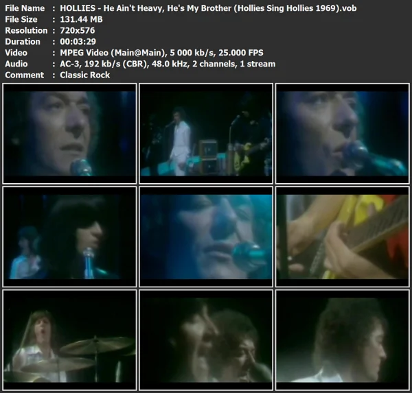 HOLLIES - He Ain't Heavy, He's My Brother