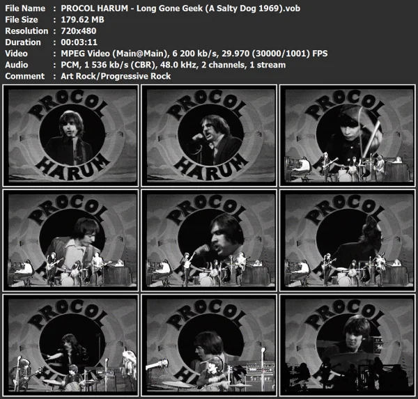 PROCOL HARUM - Long Gone Geek