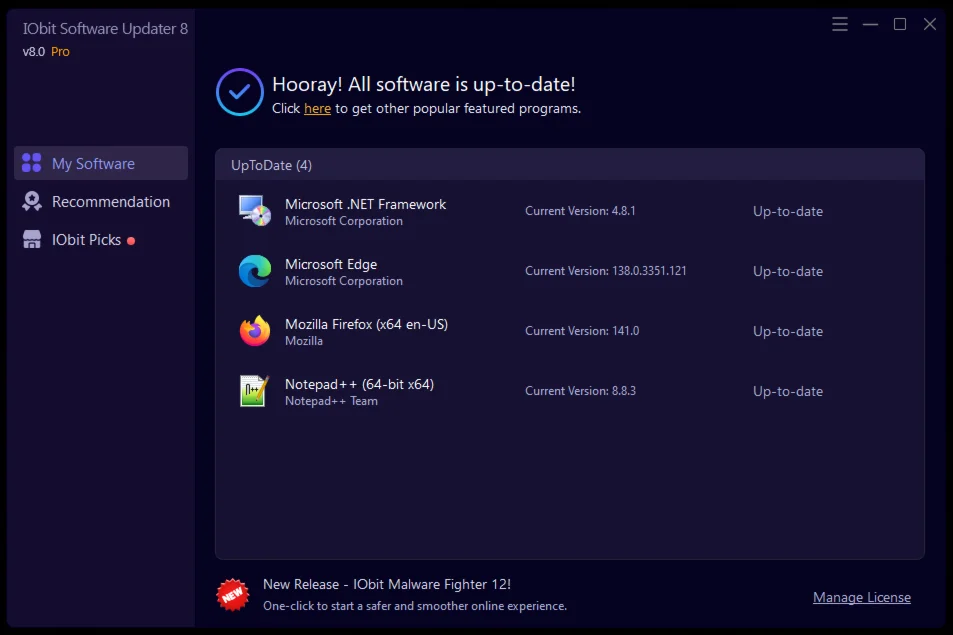 🩺 IObit Software Updater 8 PRO 🔑 1 Year License Code