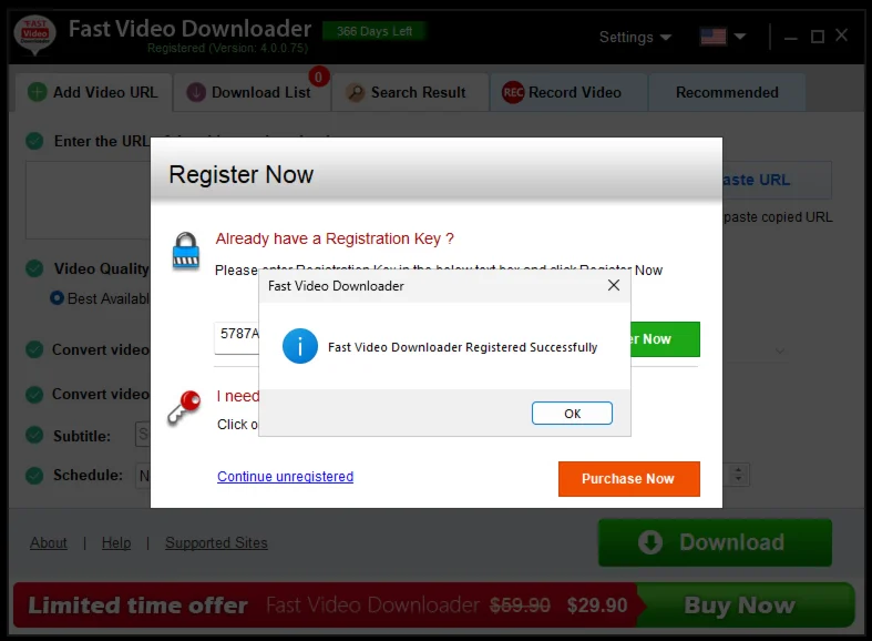 🔧 Fast Video Downloader 🔑 Регистрационный ключ 1 год
