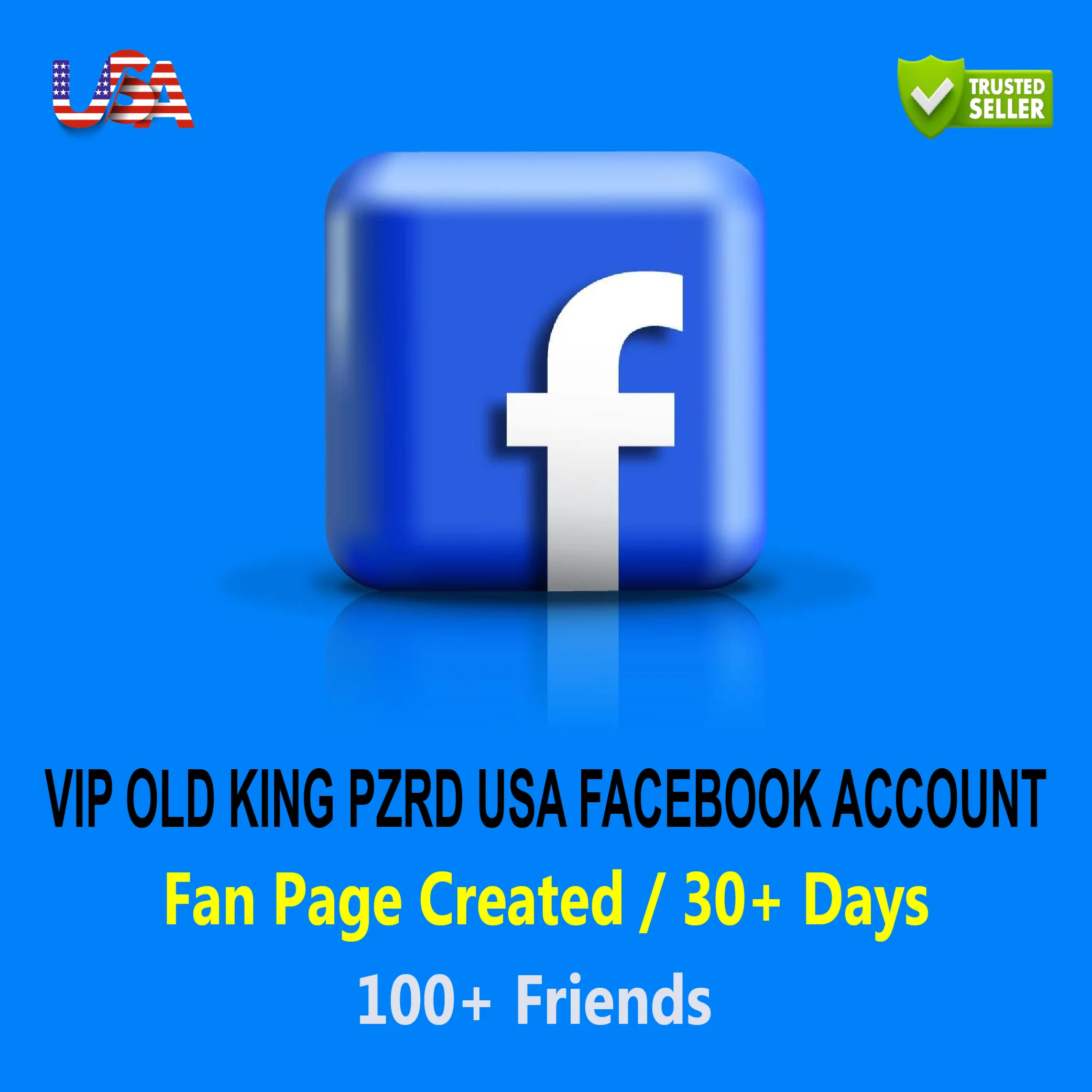 Аккаунты VIP OLD KING PZRD USA Facebook (ZRD пройден)