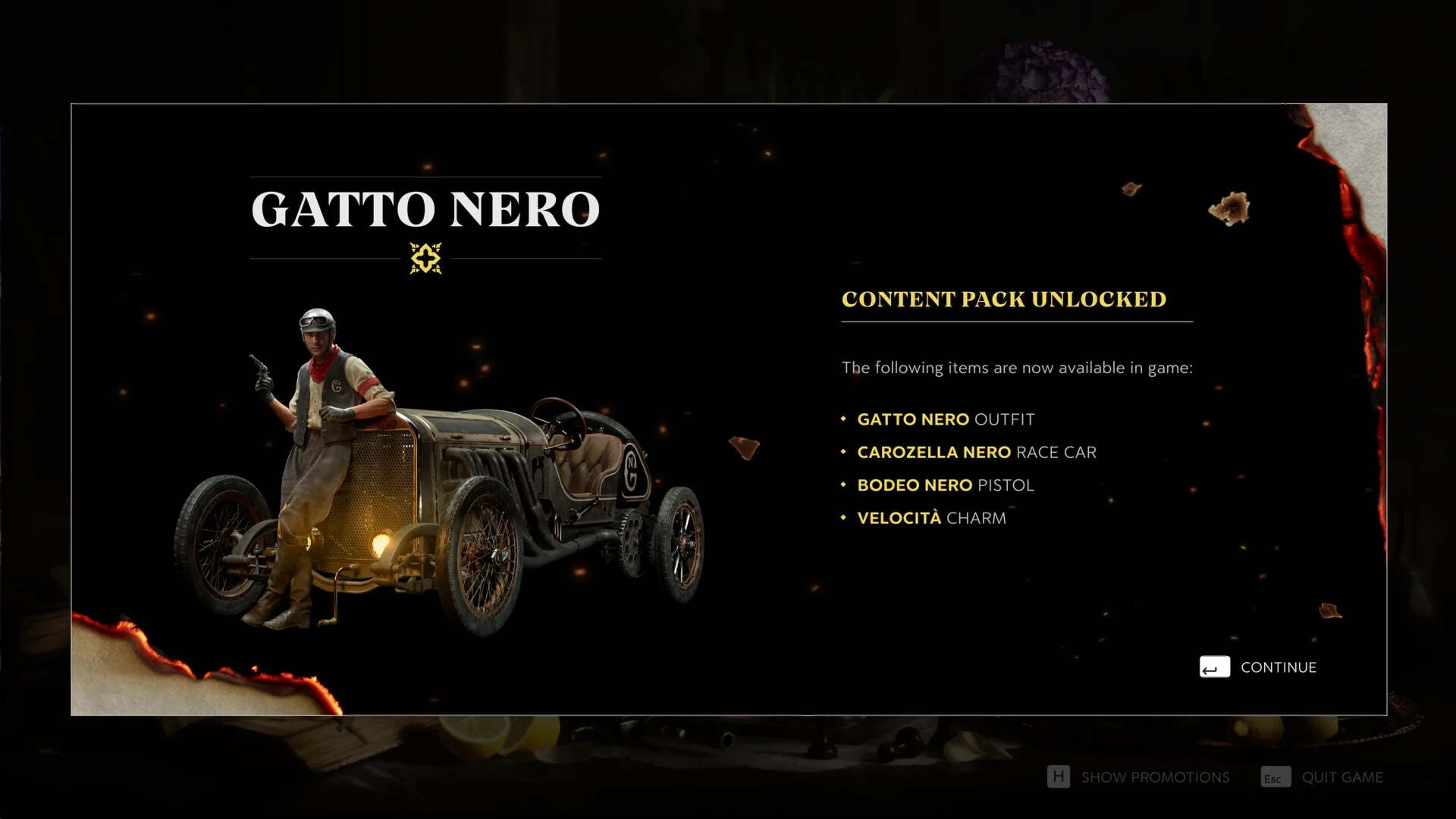 Mafia: The Old Country - Gatto Nero Pack DLC STEAM AUTO
