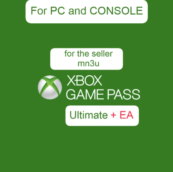 XBOX Game Pass ULTIMATE (PC/CONSOLE) +EA PLAY 450 games