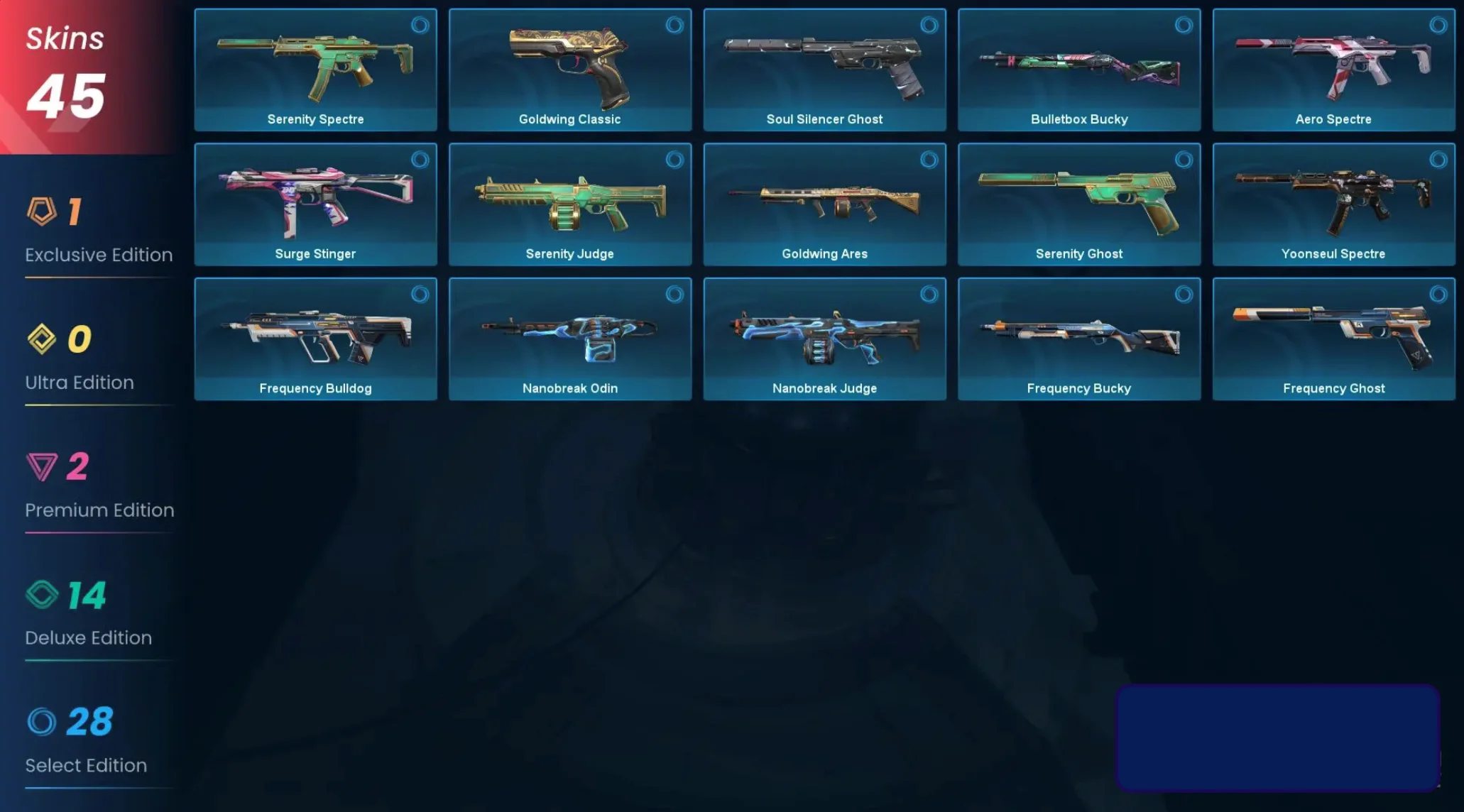 2 in 1 | VALORANT + LOL | 45 skins | 67 level