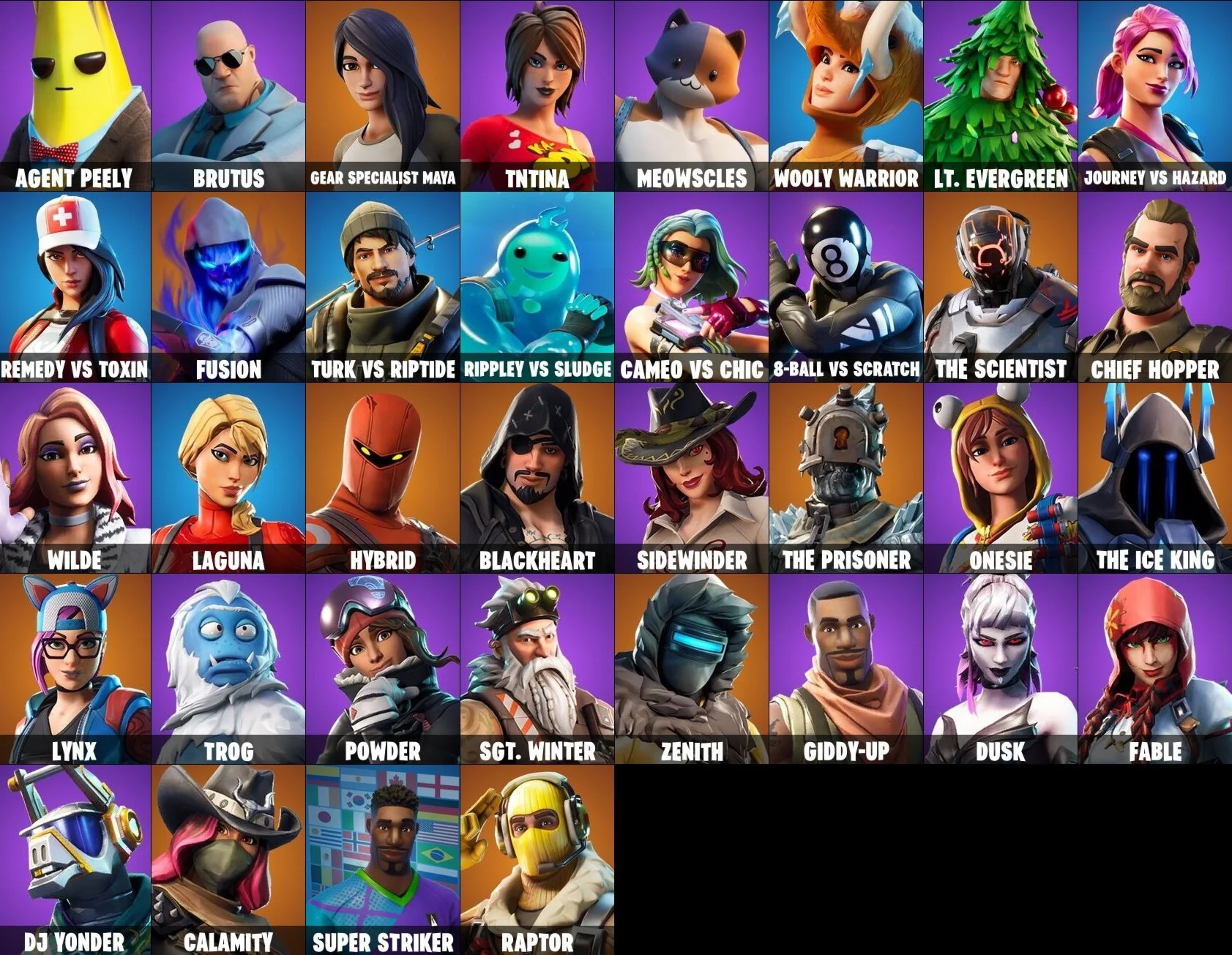 FORTNITE🎮37+ SKINS ACCOUNT |OG SUPER STRIKER| + MAIL