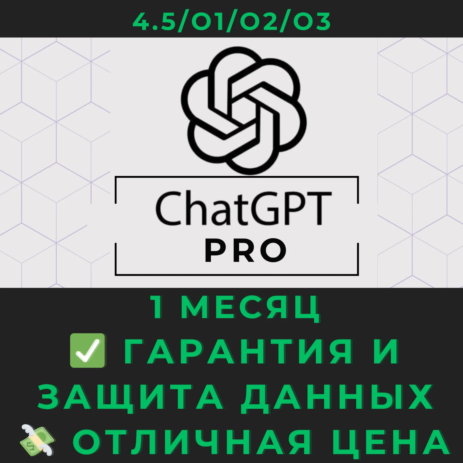 Shared ChatGPT Pro ($200) | 1 месяц