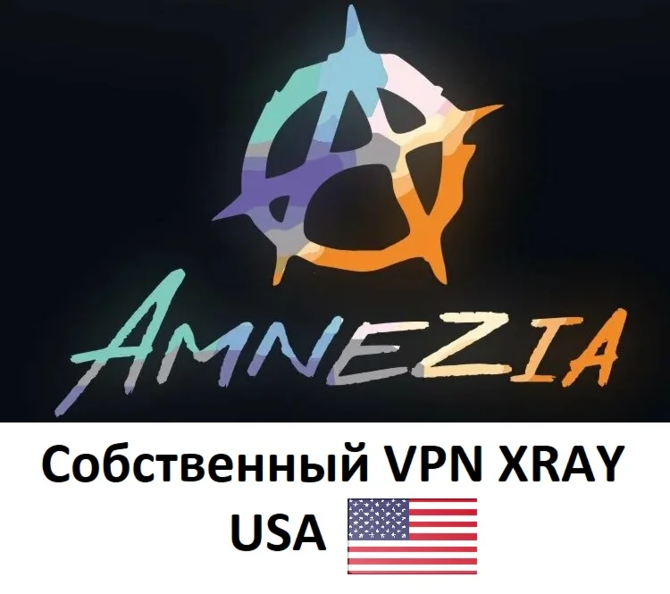 Amnesia VPN собственный сервер VPN XRAY VLESS США 1 мес