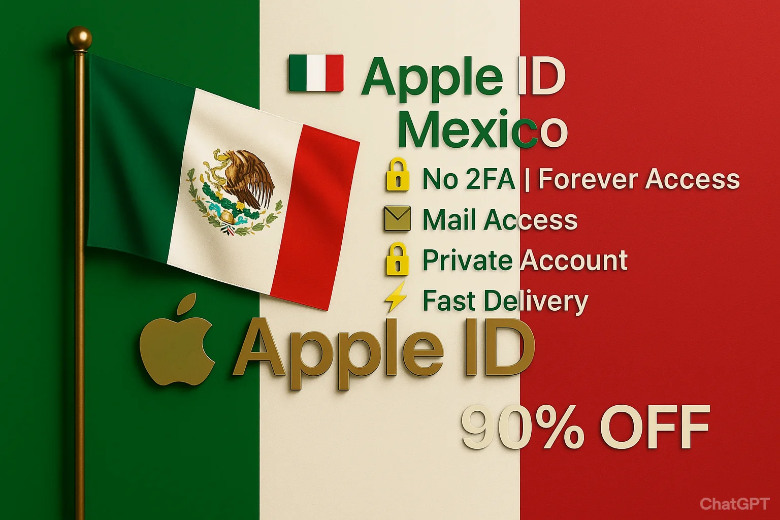 🔐 Apple ID Мексика 🇲🇽 | Без 2FA | Полный доступ 🚀