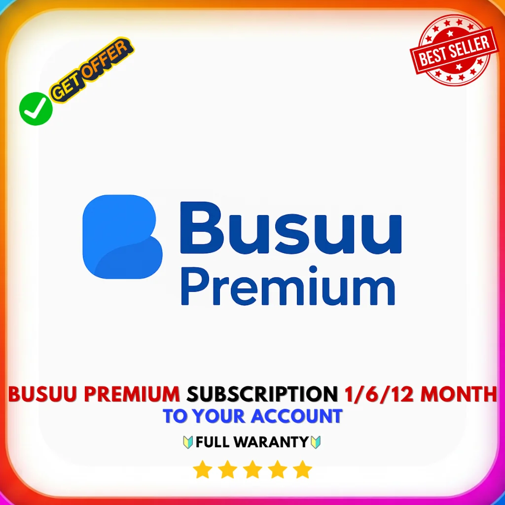 BUSUU PREMIUM SUBSCRIPTION 1/6/12 Month TO YOUR ACCOUNT