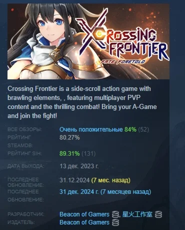 Crossing Frontier: Fate Foretold STEAM GIFT РОССИЯ