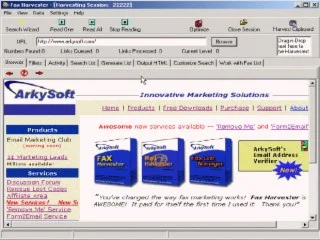 Программа для факса: Fax Harvester