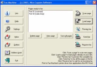 Программа для факса: Fax Machine