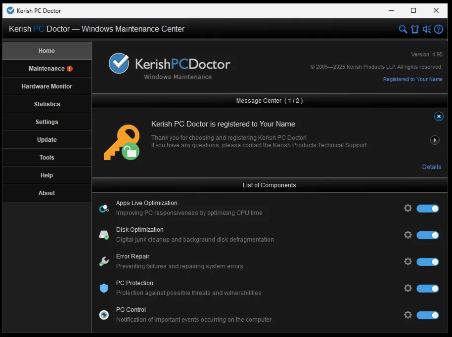⚡Kerish PC Doctor 🔑 1 год лицензии 🚀 3 сентября 2026