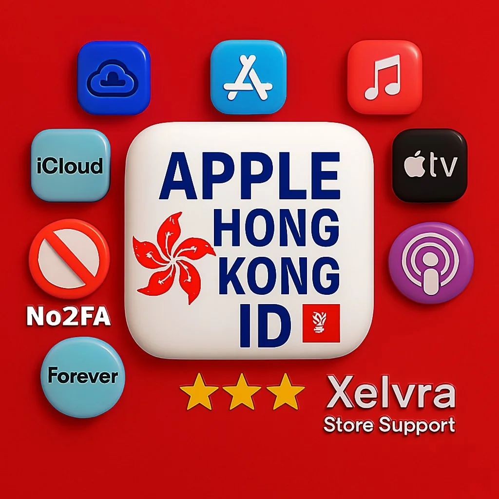 Apple ID Hong Kong 🇭🇰 | Full Access | No 2FA 🔐