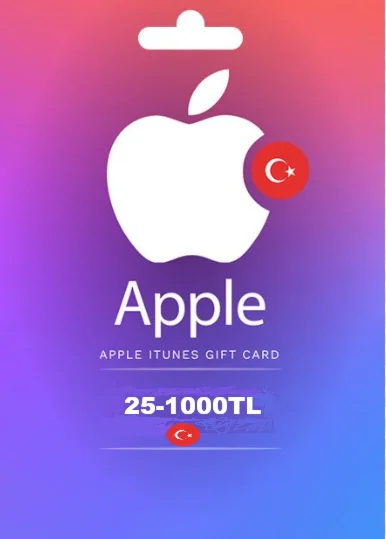 Подарочная карта iTunes от 25 до 1000 турецких лир (TR)