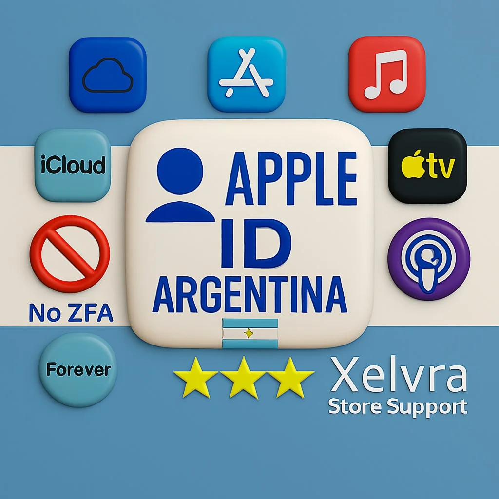 Apple ID Аргентина 🇦🇷 | Полный доступ | Без 2FA 🔐