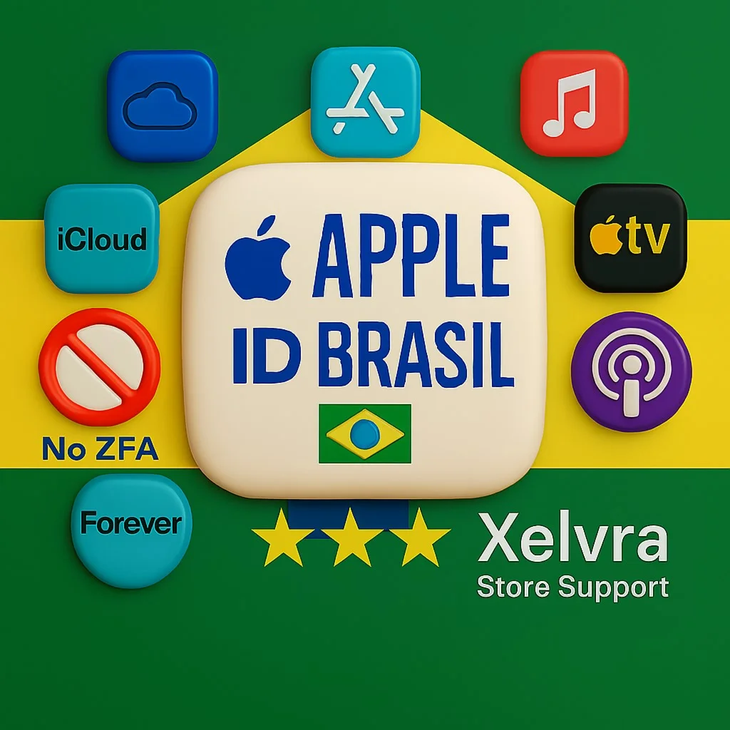 Apple ID Бразилия 🇧🇷 | Полный доступ | Без 2FA 🔐